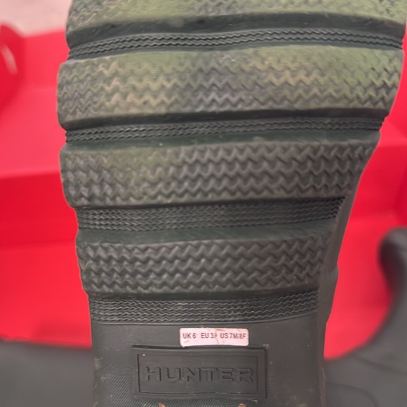 Hunter Original Back Adjustable Tall Rain Boots, 8 US, 39, Hunter Green - Picture 8 of 11